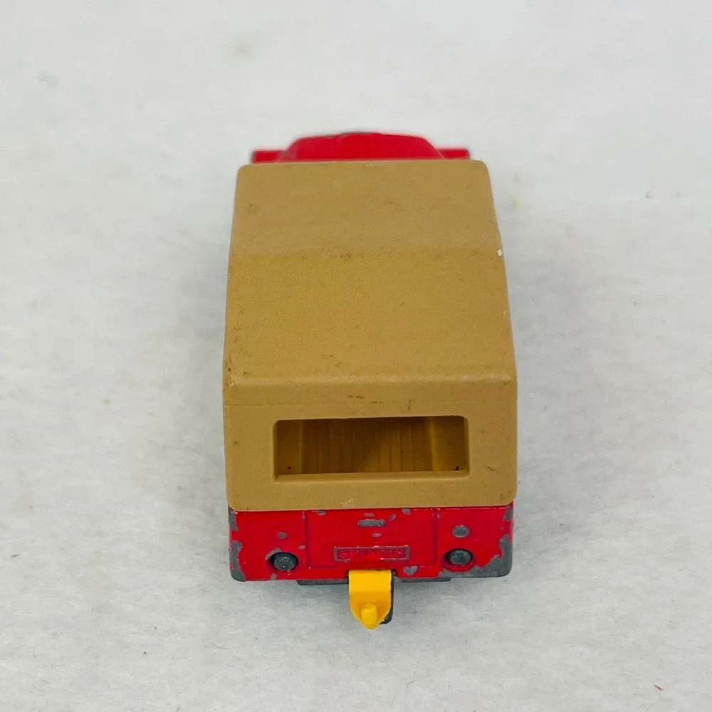 Vintage Matchbox Superfast No 53 CJ-6 Jeep Red Tan Canopy Lesney England 1977